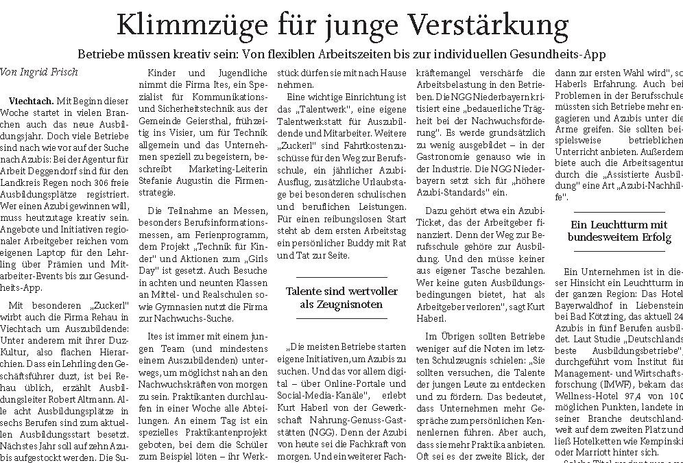 Klimmzüge für junge Verstärkung